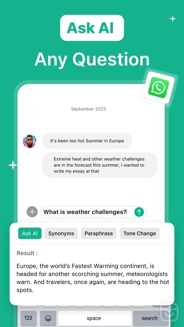 تصاویر TypeAI - AI Chatbot & Keyboard ++