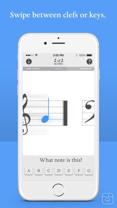 تصاویر Music notes flash cards app