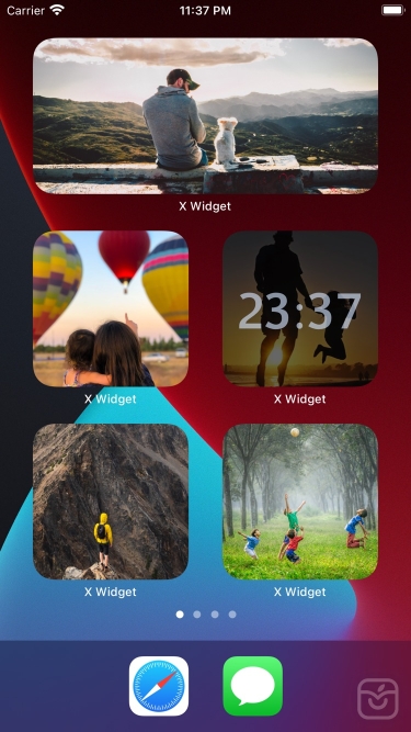 تصاویر X Widget