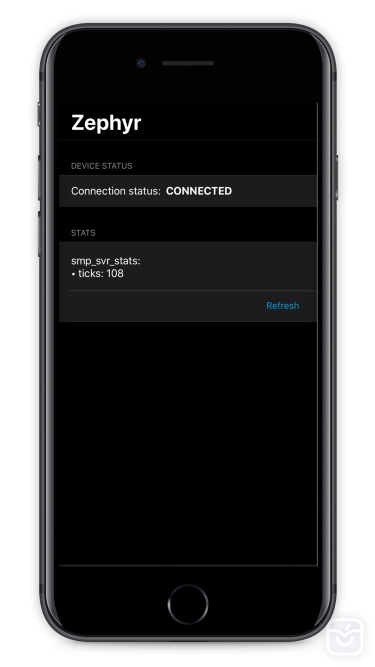 تصاویر nRF Connect Device Manager