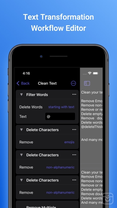 تصاویر Text Workflow: Text Processing ++