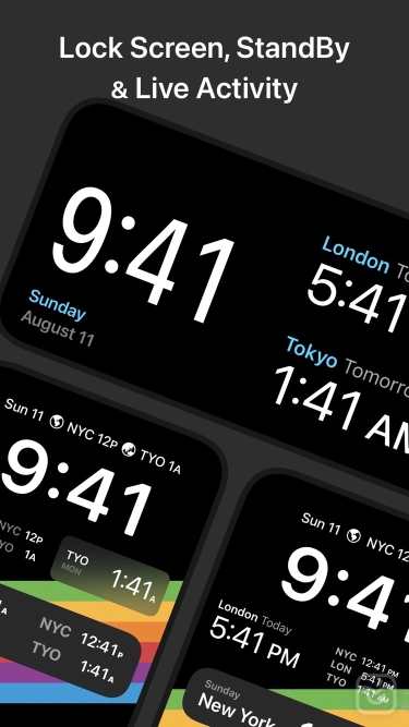 تصاویر World Clock Widget ++