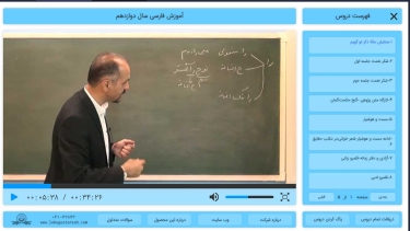 تصاویر آموزش فارسی دوازدهم 