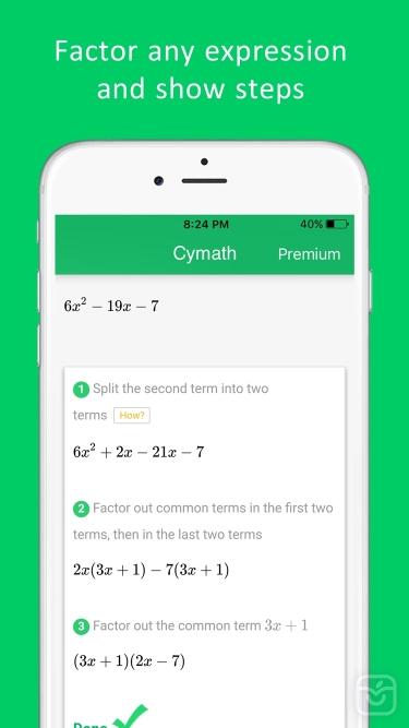 دانلود اپلیکیشن Cymath - Math Problem Solver برای آیفون | آی اپس - اپ ...