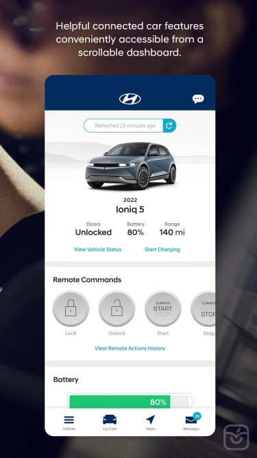 تصاویر MyHyundai with Bluelink