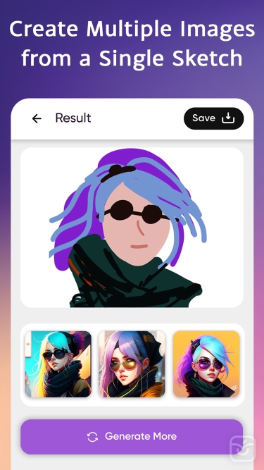 تصاویر DrawAI : Sketch to AI Art ++