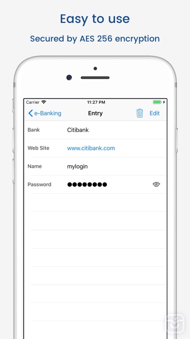تصاویر aWallet Password Manager