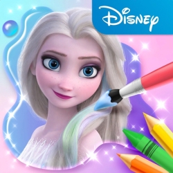 لوگو Disney Colouring World| دنیای رنگ امیزی دیزنی