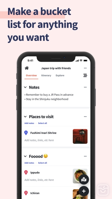 تصاویر Wanderlog - Travel Planner ++