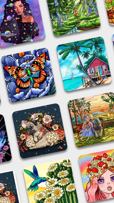 تصاویر Paint by Number Coloring Games