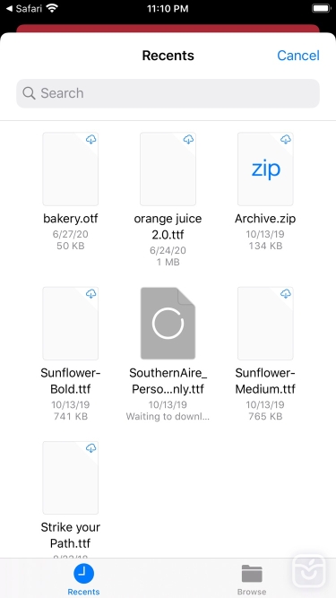تصاویر Custom Fonts - Font Installer