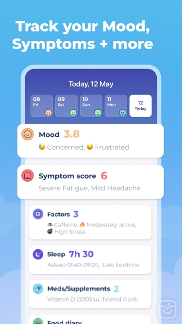 تصاویر Bearable - Symptom Tracker ++