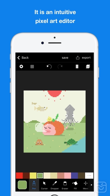 تصاویر Pixelable - Pixel Art Editor