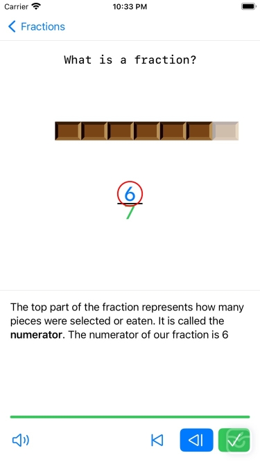 تصاویر Fraction Steps: Learn Visually