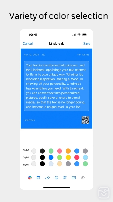 تصاویر Linebreak-Display writings