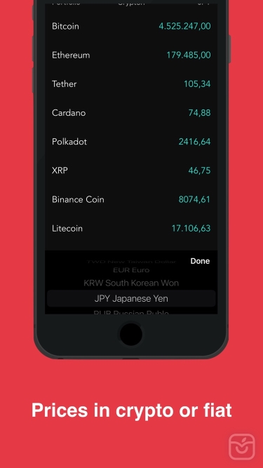 تصاویر Crypton - BTC Crypto Tracker