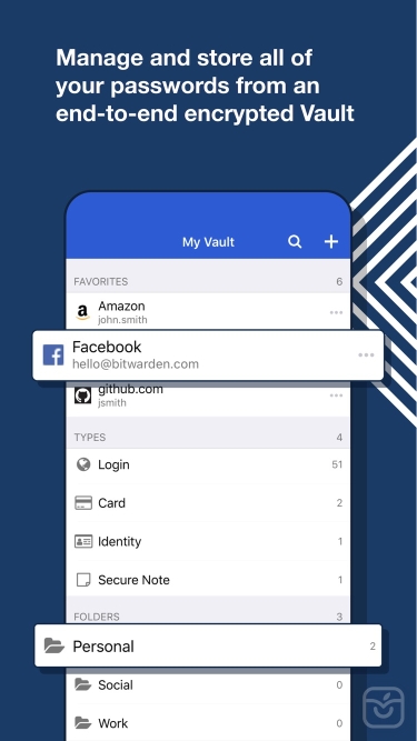 تصاویر Bitwarden Password Manager