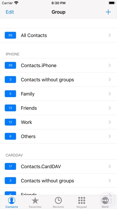 تصاویر iContacts+: Group Contacts