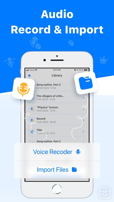 تصاویر Transcribe – Speech to Text ++