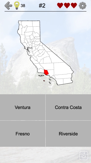 تصاویر California Counties - CA Quiz