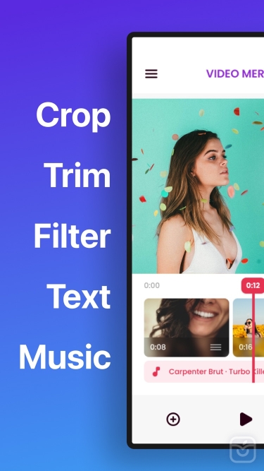 تصاویر Video Merger: Combine Videos ++