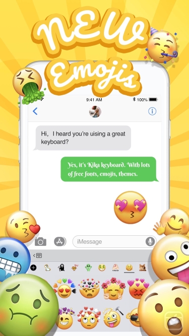 تصاویر Kika Keyboard for iPhone, iPad ++