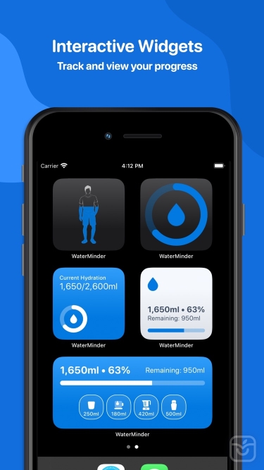 تصاویر Water Tracker ++ | آنلاک‌شده