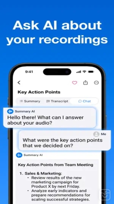 تصاویر Summary - AI Note Taker