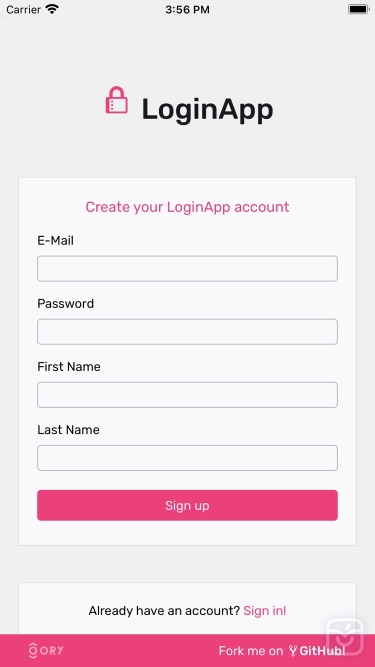 تصاویر ORY Profile App