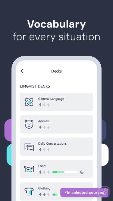 تصاویر Lingvist: Learn Languages Fast ++