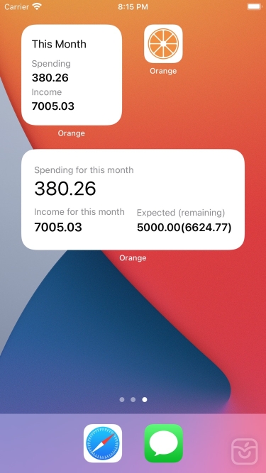 تصاویر Orange - Your Bookkeeping App
