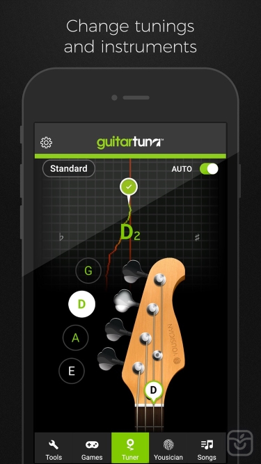 تصاویر GuitarTuna: Guitar, Bass tuner