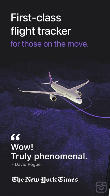 تصاویر Flighty - Live Flight Tracker ++