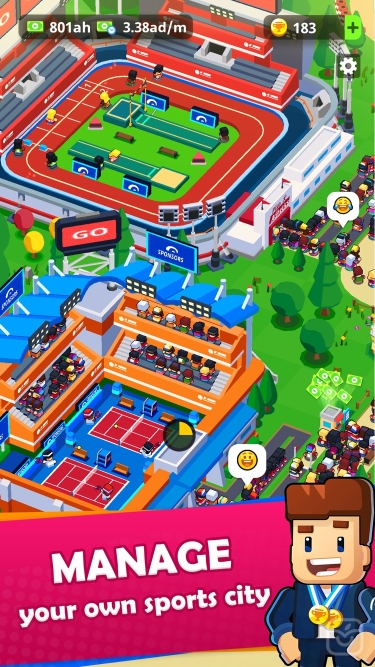 تصاویر Sports City Tycoon: Idle Game ++