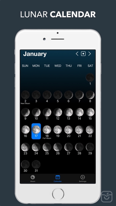 تصاویر Lunar Phase Widget