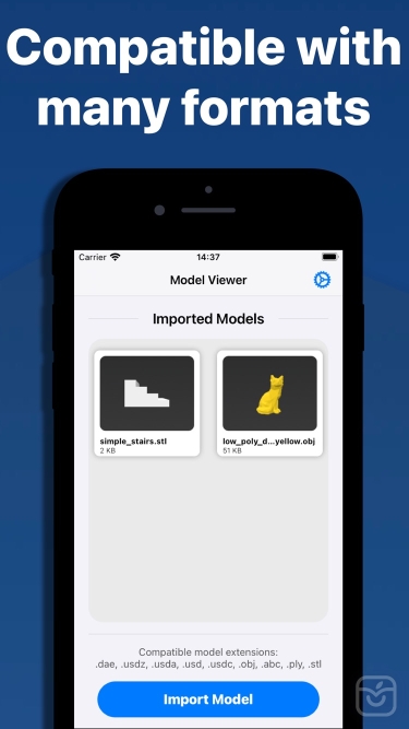 تصاویر 3D Model Viewer - AR & Print ++