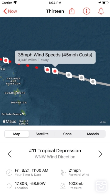 تصاویر My Hurricane Tracker & Alerts