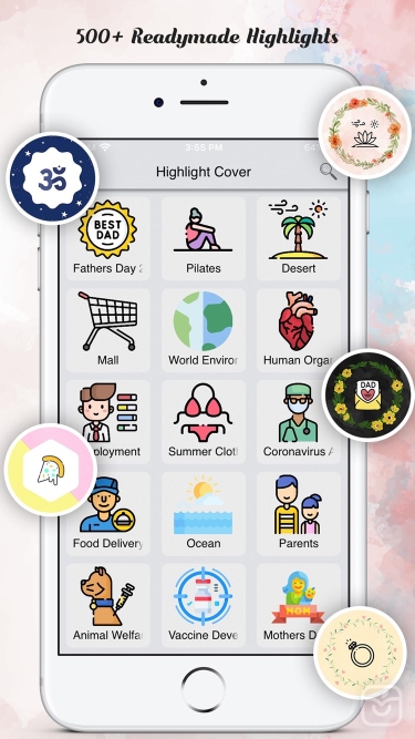 تصاویر Highlight Story Cover Maker