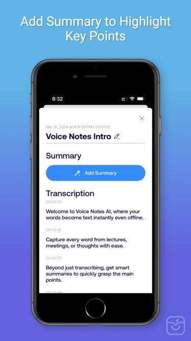 تصاویر Voice Notes AI Live Transcribe ++