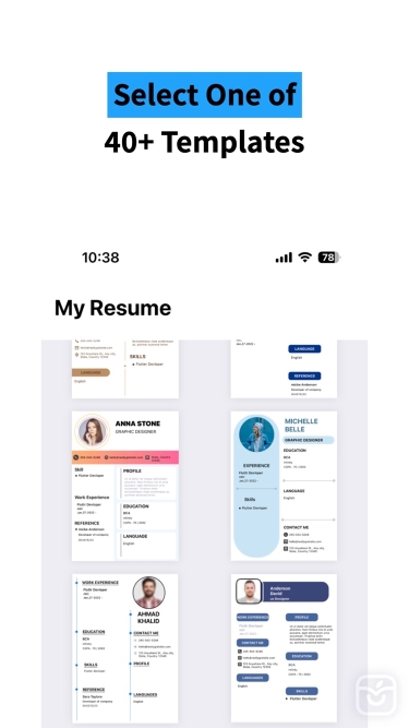 تصاویر ResuME Maker - CV Jobs Builder ++