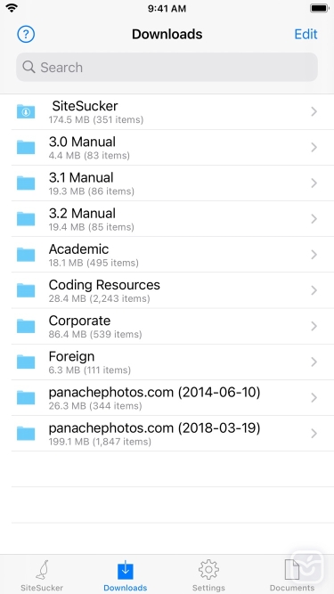 تصاویر SiteSucker