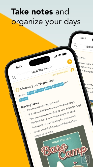 تصاویر Agenda: Notes meets Calendar ++