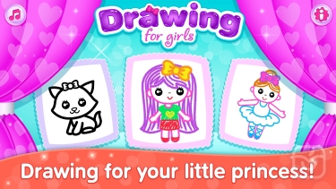 تصاویر Kids Drawing Games for Girls 6