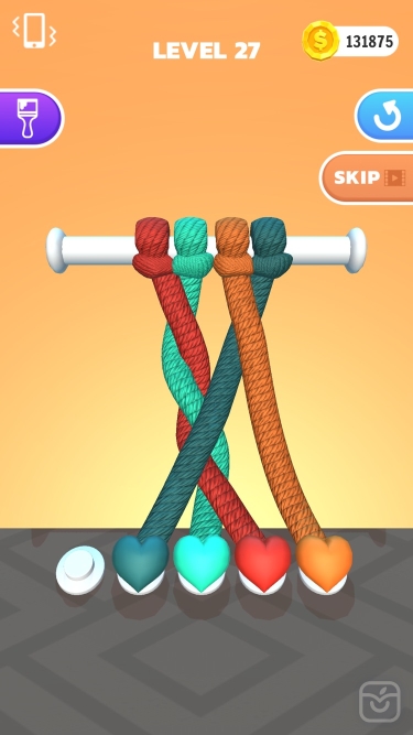 تصاویر Tangle Master 3D | استاد باز کردن گره