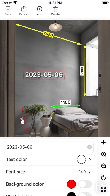 تصاویر SizeSnap - Markup measurements ++