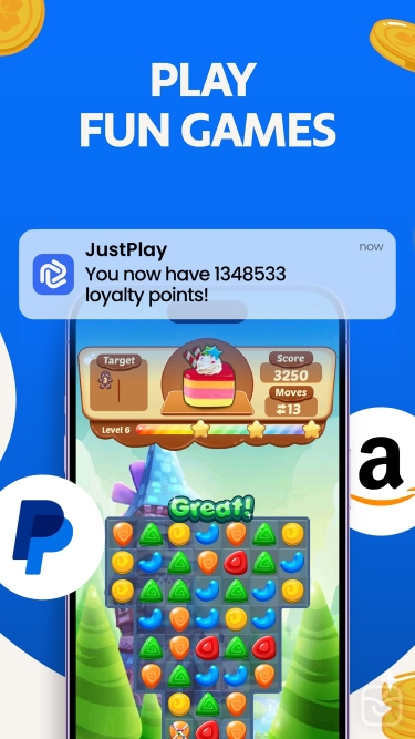 تصاویر JustPlay: Earn Loyalty Rewards ++