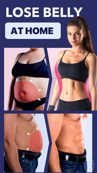 تصاویر Lose Belly Fat at Home ++