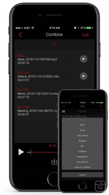 تصاویر Awesome Voice Recorder ++ | آنلاک‌شده