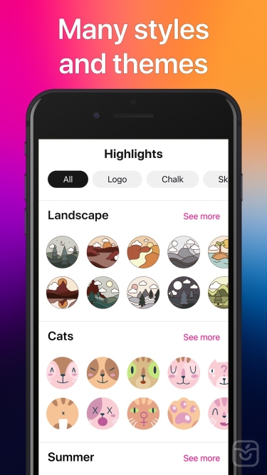 تصاویر Highlight covers for IG story