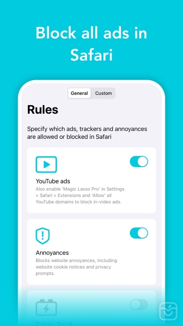 تصاویر Ad blocker by Magic Lasso ++